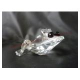 Swarovski Prince Frog, Black Eyes w Cert & Box