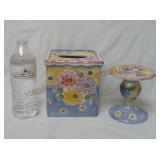 Alouette Ceramic Tissue Cover & Toothbrush Holder