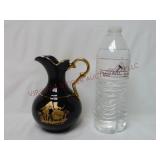 Limoges Castel France 22k Gold Trim Cobalt Pitcher