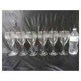 Libbey Christmas Holly Glass Goblets ~ Set of 6