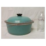 Vintage Teal Club Aluminum Dutch Oven