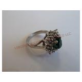 Cocktail Ring ~ Marked 925 ~ Sterling Silver