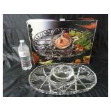 Mikasa Roxborough Chip & Dip Server Set w Box