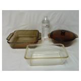 Anchor Hocking Baking Dishes & Pyrex Loaf Pan