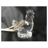 Waterford Crystal Three French Hens Ornament