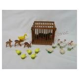 Miniatures ~ Cage & Various Animals / Birds