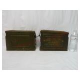 Cal. .30M1 Ammunitions Boxes ~ Metal ~ 2 ~ Empty