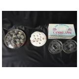 Glass Flower Frogs & Plastic Candle Vase