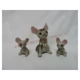 Miniature Porcelain Mouse / Mice Family