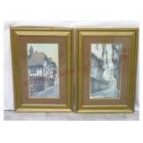 1970s Cedric Dawe Framed Prints ~ Set of 2