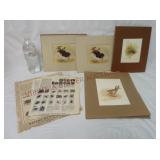 Vintage Glen Loates Nature Prints ~ Lot of 4