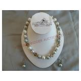 Fashion Beaded Necklace & Earrings Set
