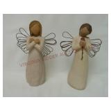 Willow Tree Loving Angel & Sign for Love Figurines