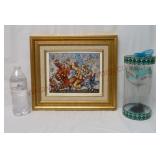 Mardi Gras Style Print & Minx Wine Glass