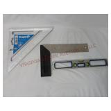 Small Level, 7" Rafter Square & Level Tool
