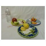Balla Casa by Ganz Decorative Fruit Plates ~ 3