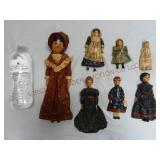 Vintage Doll Wall Plaques ~ Lot of 7