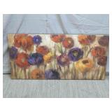 Botanical / Floral Print on Canvas ~ 39.5"x19.5"