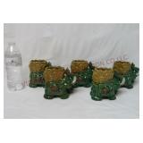 Lucky Elephant Planters ~ Lot of 5