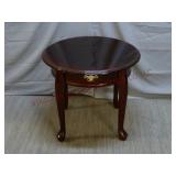 Round Queen Anne Style Side Table