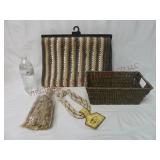 Table Runner, Large Tassel & Basket