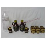 Tilso Little Brown Jug Set & Barrel Shot Glasses