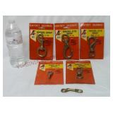 Solid Brass Fast-Eye Snap & Swivel Snaps