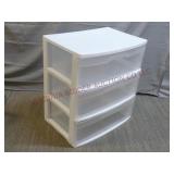 Sterlite 3-Drawer Storage ~ 22"w by 15.5"d by 24"t