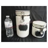 Bail Lid Canisters ~ Set of 2