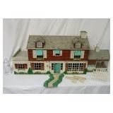 Mid Century Marx-A-Mansion Tin Litho Dollhouse