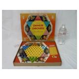 1950s Transogram Chinese Checkers w Glass Marbles