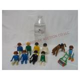 Vintage Playmobil Geobra Figures & Horse