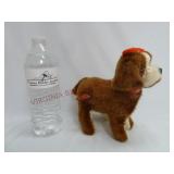 Vintage 1950s Wind Up Flipping Dog w Beret Toy