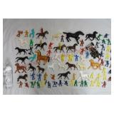 Vintage Plastic Figures ~ Cowboys Indians & Horses