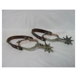 Vintage Western Cowboy Cast Metal Toy Spurs