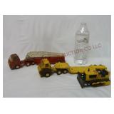 Pressed Steel Tonka Fire Truck & Heavy Hauler