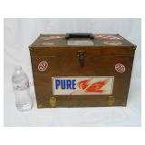 Vintage Slot Car 1/24 Scale Wooden Pit Box