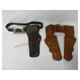 Vintage Plastic Cap Gun Holsters w Belts ~ 2