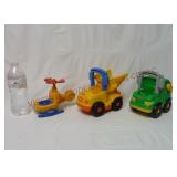 FP Little People Helicopter Dump & Trash Trucks