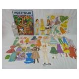 Vintage Snoopy Folder & Assorted Paper Dolls
