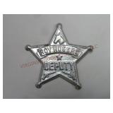 Vintage Roy Rogers Deputy Sheriff Badge Star Pin