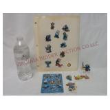 1978 Peyo Smurf PVC Figure & Smurf Stickers