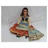 Vintage / Antique Gypsy Composition Doll ~ 27"