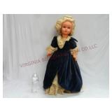 Vintage 27" Sleepy Eye Hard Plastic Doll w Stand