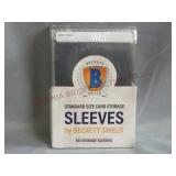 50 Standard Size Card Storage Top Loaders New