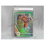 2021 Tee Higgins GREEN Prizm Panini NCAAF Card