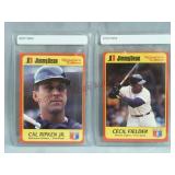 1991 Cal Ripken Jr & Cecil Fielder Jimmy Dean MLB