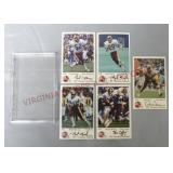 5 Police Frito Lay VCPA 1984 NFL Cards with Case