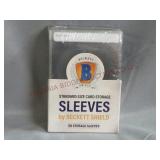 50 Standard Size Card Storage Top Loaders New