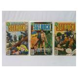 1977, 1978 Sgt Rock 307, 318 & 322 DC Comics